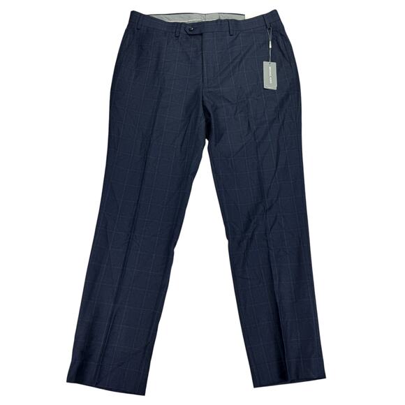 Michael Kors Mens Malone Classic Fit Wool Stretch Suit Pants Midnight 38x32 - Picture 1 of 4